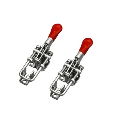 2 PCS Toggle Latch Clamp 304 Stainless Steel Adjustable 400 lbs Latch