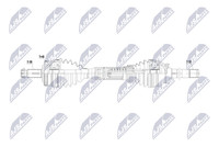 NTY Antriebswelle NPW-LR-057 FüR Landrover Range Rover 3 L322 Sport 1 L320 4X4