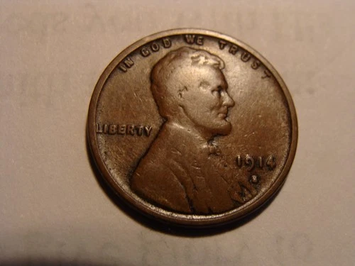 1914-S Lincoln Wheat Cent - nice VG!