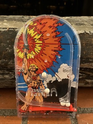 PINBALL GAME Masters of the Universe MOTU 7''x5'' Vintage He-man Toy Brazil 1985