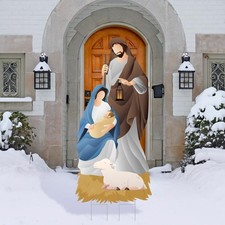 Vivantia 47.2 Inch Christmas Outdoor 21.6 x inches, White and Brown