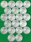 20 GEM BU/MS 2019 UNITED STATES .9993 SILVER AMERICAN EAGLES, IN ORIG. MINT TUBE