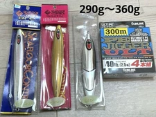 Sea Floor Control Spunky 360g Glow, Cranky 290g Glow, Saltmate PE Jig 300m Used