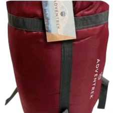 Adventrek 2-Person Double Sleeping Bag Burgundy with Pillows Camping