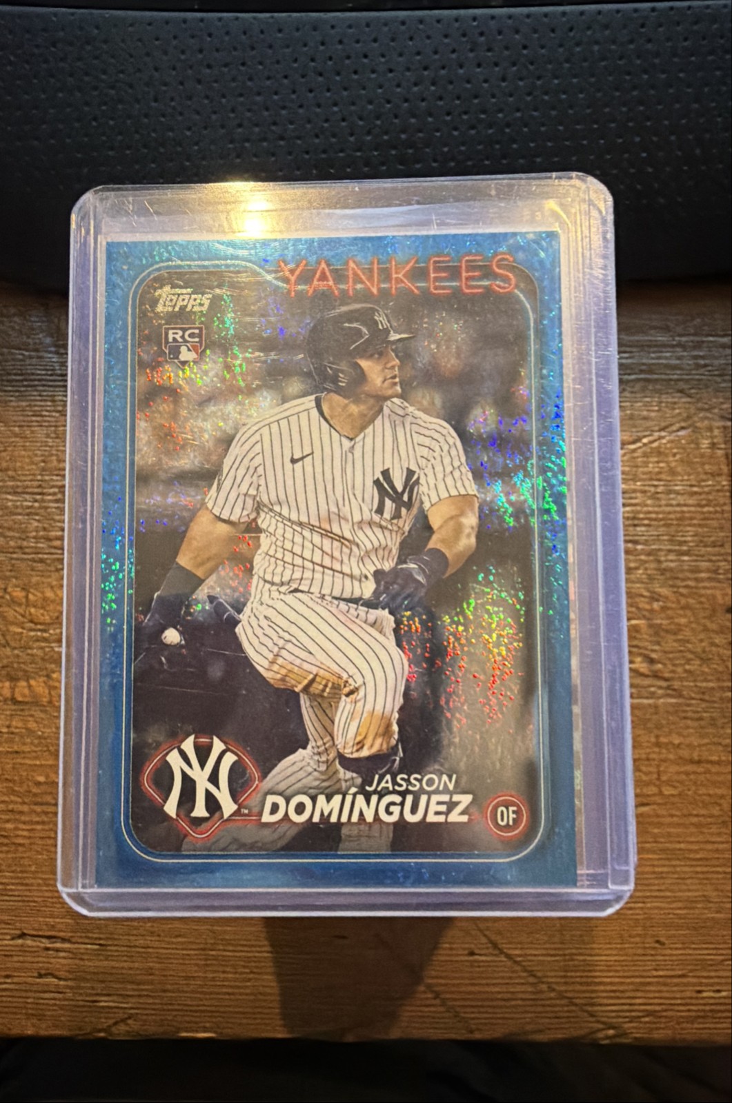 2024 Topps Series 1 - Jasson Dominguez #60 Blue Holofoil /999 (RC)