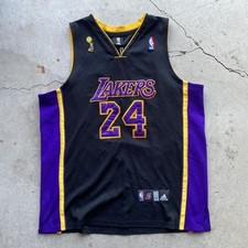 2009 Vintage Kobe Bryant Adidas NBA Los Angeles Lakers 24 Jersey Size 52