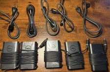 Lot of 5x OEM DELL GENUINE LATITUDE INSPIRON 65W AC ADAPTER G4X7T JNKWD 6TFFF