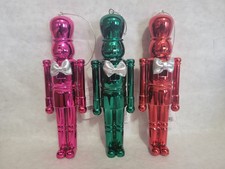 Wondershop Set of 3 Plastic Nutcracker Christmas Tree Ornaments 2025 NEW