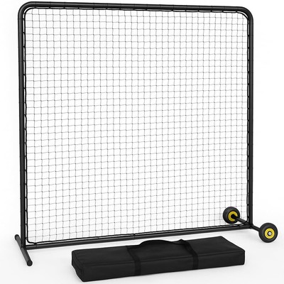 Heavy Duty Pitcher Protection Baseball Screen (Size 7' W x 7' H) - Multi Purp...