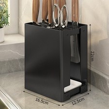 Stainless Steel Knife Block Set Kitchen Knives Organizer Holder Storage Home