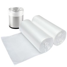 3 Gallon Small Clear Bathroom Trash Bags, Office 1 Count Pack of 100 ,