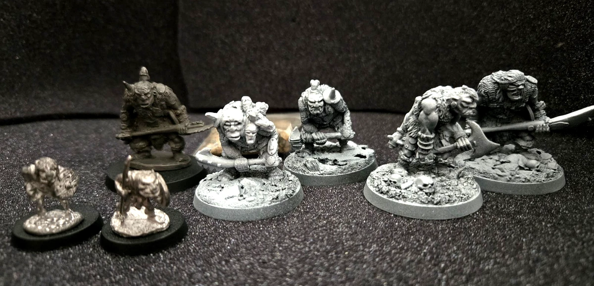 WARHAMMER ORCS AND Goblins Stone Troll Metal Marauder Era Axe Modèle 1