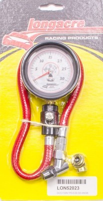 Longacre Tire Gauge 0-30PSI 2.5in GID Deluxe 52-52023
