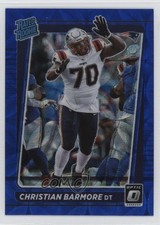 2021 Panini Donruss Optic Rated Rookie Blue Scope Prizm Christian Barmore 1in5