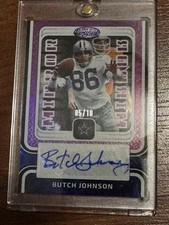 2024 Panini Certified - Mirror Signatures Butch Johnson #MS-BJOH Purple /10 (AU)