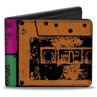 Bi-Fold Wallet Tapes Multi Neon (Us Import)