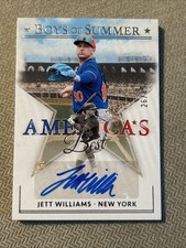 JETT WILLIAMS 2025 Panini Boys Of Summer AUTO Autograph Rookie Card. 26/49