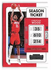 2021-22 Panini Contenders #80 Christian Wood Houston Rockets