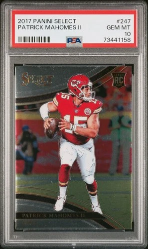 2017 PANINI SELECT #247 PATRICK MAHOMES II PSA 10