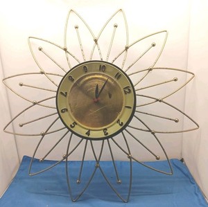 50's Starburst Clock | eBay