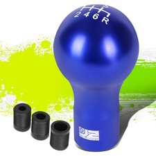 J2 44mm X82mm 6-speed Mt Spherical Teardrop Shape Shift Knob Wadapters Blue J2 44mm X82mm 6-speed Mt Spherical Teardrop Shape Shift Knob Wadapters Blue