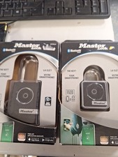 Image of Master Lock Bluetooth Padlock Black X2