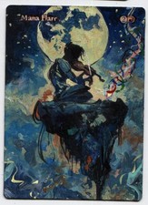 Mana Flare Altered Art Mtg Hand Painted Card Commander