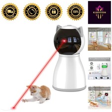 4th Generation Rechargeable Cat Laser Toy - 3 Speed Modes Silent Operation