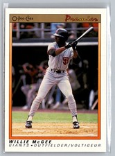 1991 O-Pee-Chee Premier #78 Willie McGee