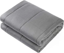 Adult Weighted Blanket Queen Size (15Lbs 60"X80") Heavy Blanket with Premium Gla