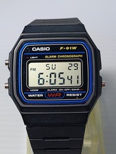 CASIO vintage F-91W digital square retro watc...