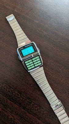 CASIO working men's DBC 630 calculator databank wristwatch
