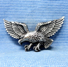 Eagle Belt Buckle Western Patriot Sportsman Large Cut Out Bird Vtg 90s  .TYC145
