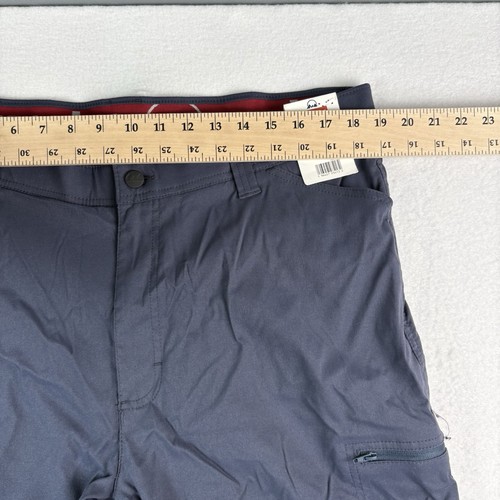 Wrangler Pants Mens 38x29 Blue Cargo Flex Waist Straight Fit Outdoor Hiking NWT - Picture 8 of 10