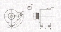 Magneti Marelli Lichtmaschine Generator FüR VW Passat Variant 365 2.0 TDI 3C5