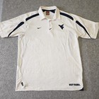 Polo Nike Team Fit Dry West Virginia L blanc Noir sport NCAA