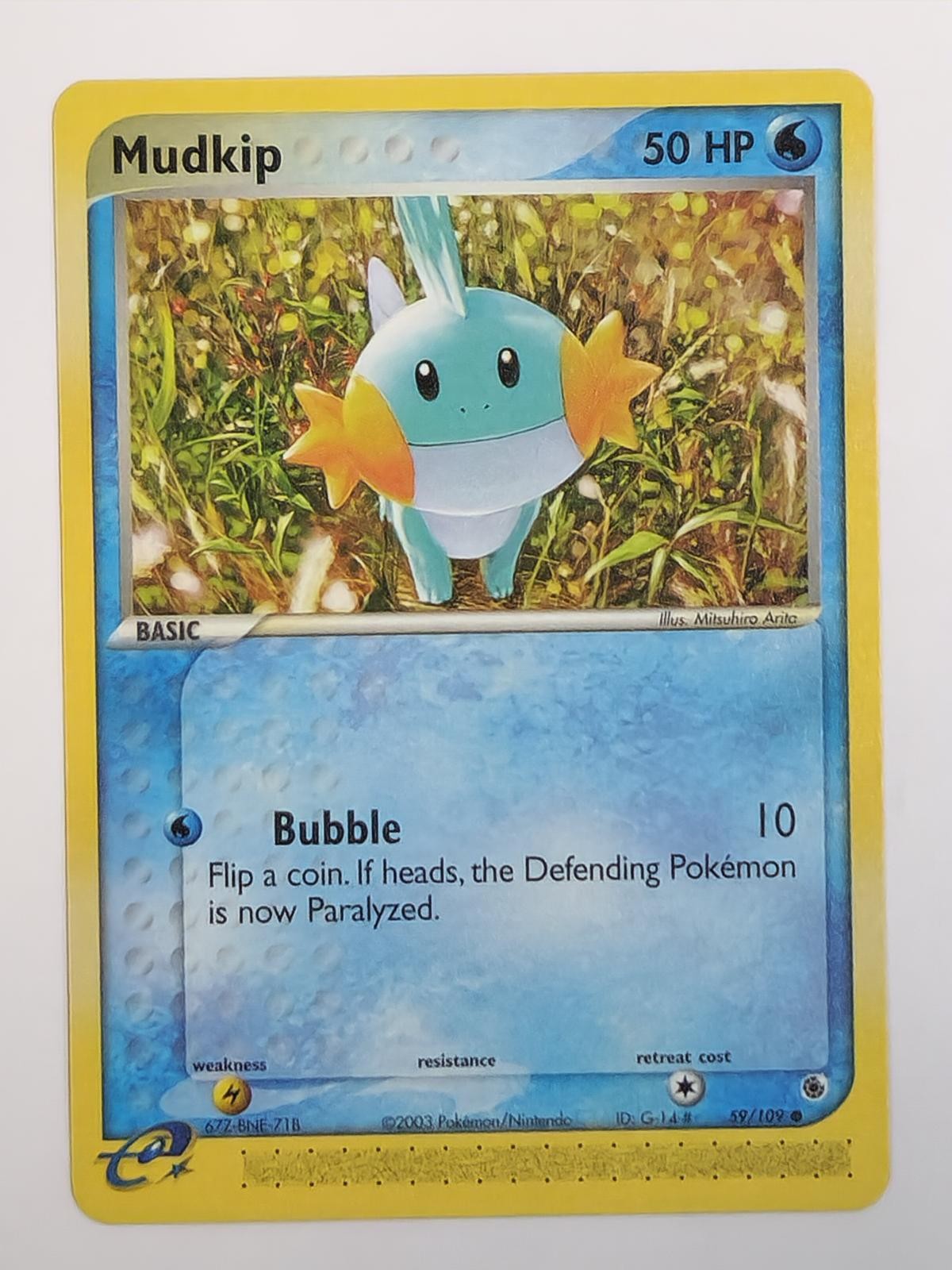 Mudkip 59/109 Common Ruby & Sapphire Pokemon Near Mint