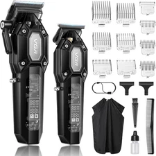 Professional Hair Clippers Trimmer Kit Men Cutting Machine Barber Salon US