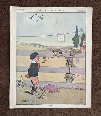Life Magazine - February 24, 1910 - B Cory Kilvert Cover