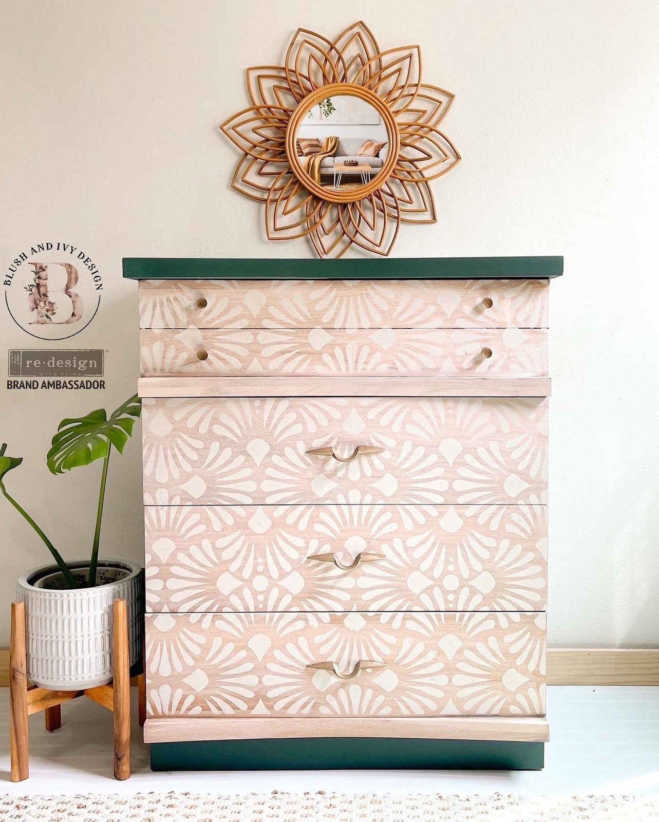 Redesign with Prima Redesign Stencil Cece Modern Deco Sheet Size 18"x25",Desi...