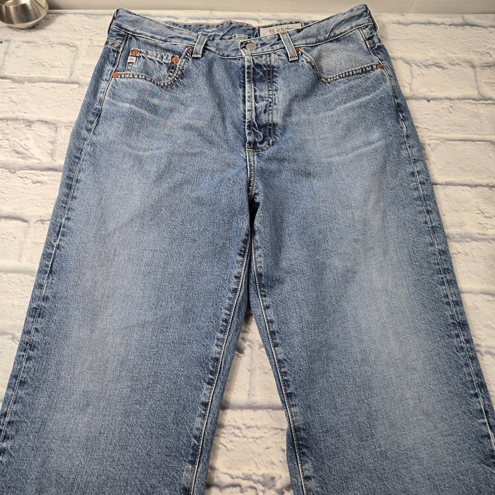AG Adriano Goldschmied Alexxis High Rise Vintage Straight Jeans 100% Cotton 31R thumbnail 8