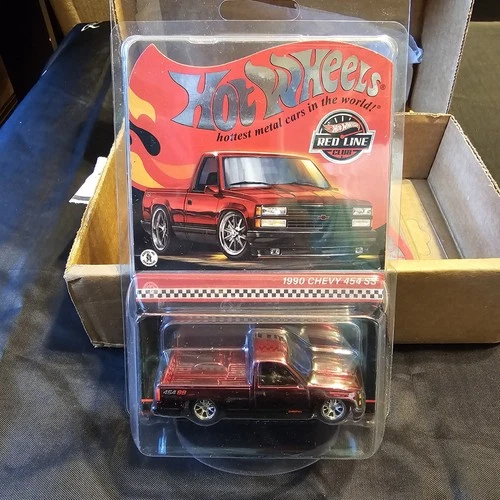 HOT WHEELS - RLC Red Line Club 2023 Exclusive - 1990 CHEVY 454 SS TRUCK - RED