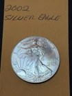 2002  WALKING LIBERTY AMERICAN EAGLE .999 FINE SILVER DOLLAR COIN 1oz. $1 USA
