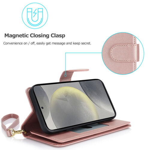 For Samsung Galaxy S23 Ultra Note 20 Magneti Leather Wallet Phone Case Cove US - Picture 15 of 72
