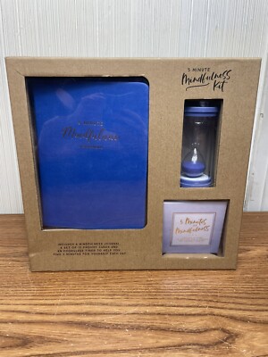 Eccolo World Traveler 5 Minute Mindfulness Kit Mental Health Wellness Blue 