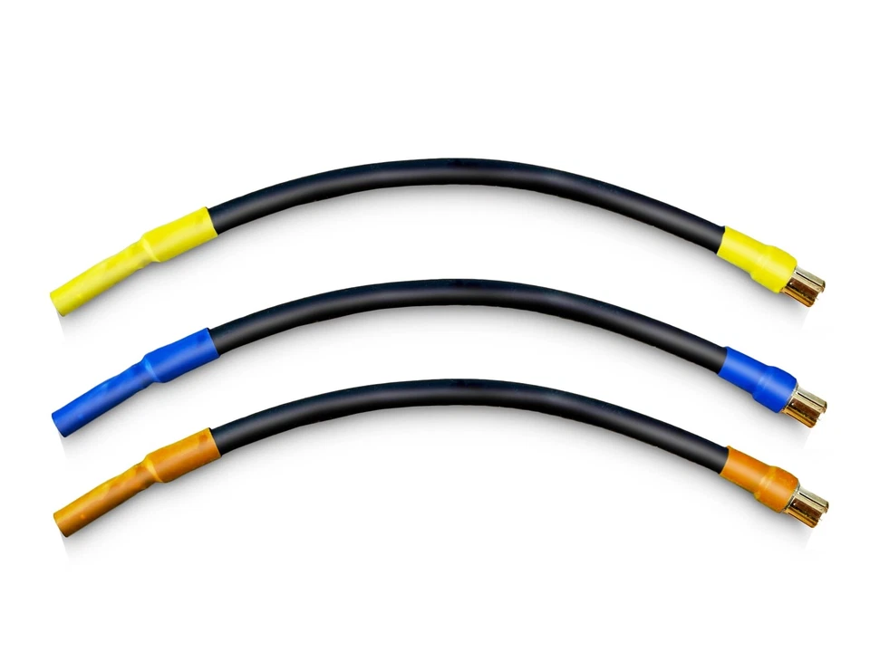 Bala hembra de 4 mm a bala macho de 6,5 mm cables de extensión ESC 10 AWG 200C SILICONA Foto 4 de 4