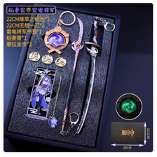 Anime Genshin Impact Bookmark Vision Weaponry Keychain Decoration Pendant Gift