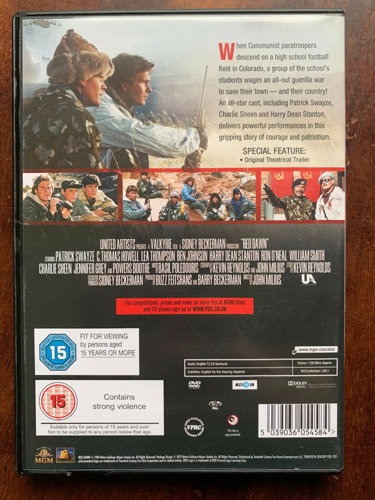 Red Dawn DVD 1984 Cold War Russians Invade America Action Movie