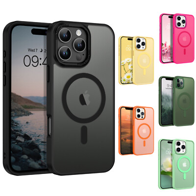 For iPhone 16 Pro Max 15 14 13 12 11 Shockproof Magnetic Hard Rugged Slim Case