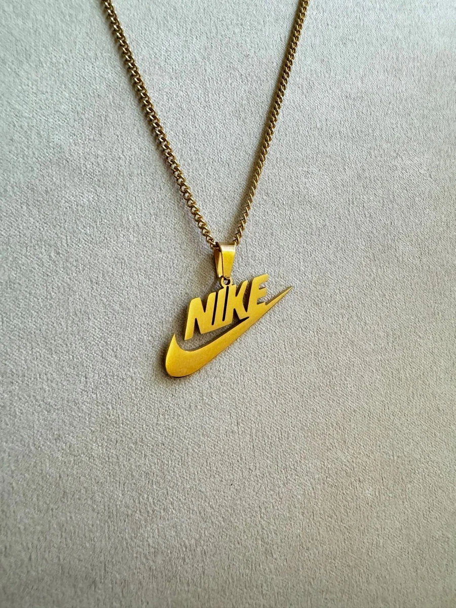 Nike Necklace - Nike Swoosh - Gold Plated - 20